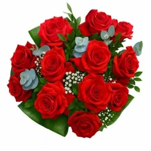 Bouquet com 12 Rosas Colombianas