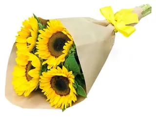 Bouquet de Girassóis no Kraft