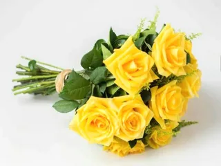Buquê de 10 Rosas Amarelas