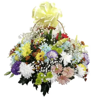 Cesta de Flores do Campo com Alça
