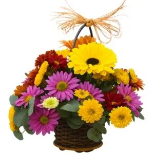Cesta de Flores do Campo