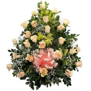 Cesta Grande de Rosas Chá