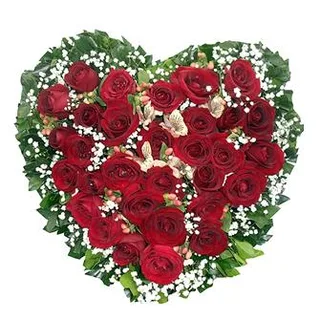 Coração 20 Rosas Vermelhas