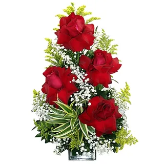 Ikebana de rosas colombianas