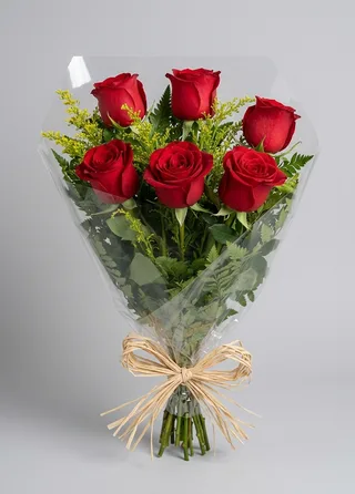 Buquê de 6 Rosas 