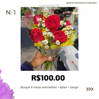 Buquê de rosas e flores do campo