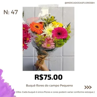 Buquê de flores do campo