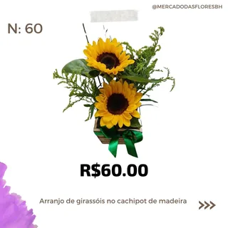 Arranjo de girassóis