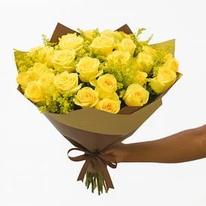 Buquê com 30 Rosas Amarelas