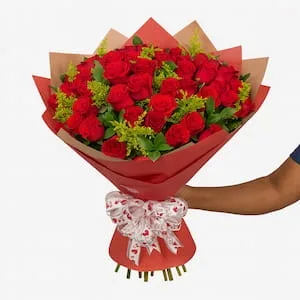 Mega Buquê de 36 Rosas Vermelhas