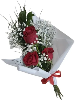 Singelo Ramalhete de Rosas Vermelhas